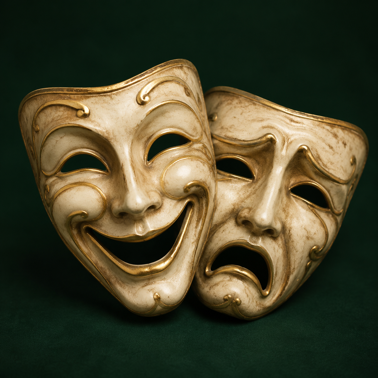 Comedy and tragedy drama masks